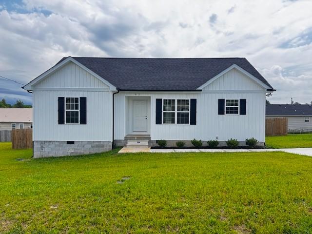 62 Modena Pl, Decherd, TN 37324 - view of front of home with crawl space and roof with shingles