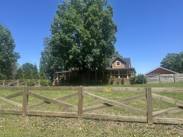 5533 Old Sams Creek Rd, Pegram, TN 37143 - gate with fence and covered porch