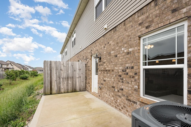 328 Fallow Cir, Clarksville, TN 37040 - view of patio / terrace featuring central AC unit and fence