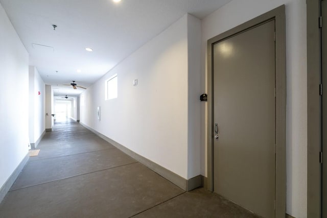2600 Hillsboro Pike Unit 453, Nashville, TN 37212 - corridor featuring concrete floors, baseboards, and recessed lighting