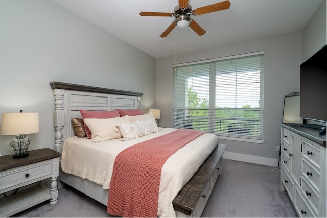 2600 Hillsboro Pike Unit 453, Nashville, TN 37212 - carpeted bedroom with baseboards and ceiling fan