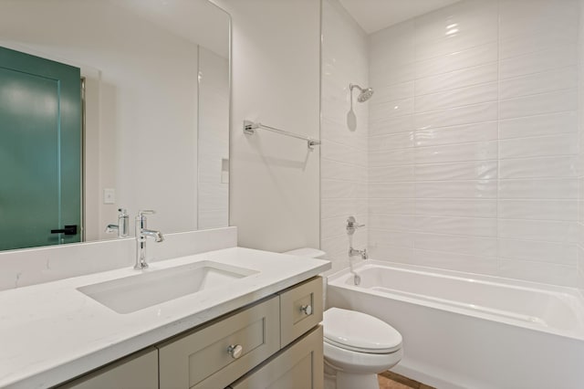 301B Oriel Ave, Nashville, TN 37210 - bathroom with toilet, vanity, and shower / washtub combination