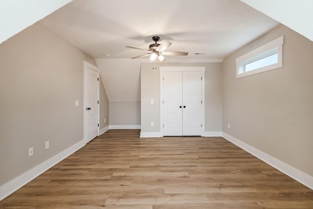 1515 Ellie Claire Way, Lewisburg, TN 37091 - additional living space featuring ceiling fan, baseboards, and light wood-style floors