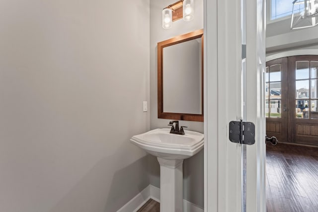 512 River Watch Way, Winchester, TN 37398 - bathroom featuring french doors, healthy amount of natural light, and wood finished floors