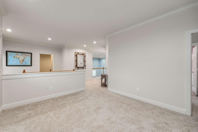 316 Whitworth Way, Nashville, TN 37205 - carpeted empty room featuring crown molding, recessed lighting, and baseboards