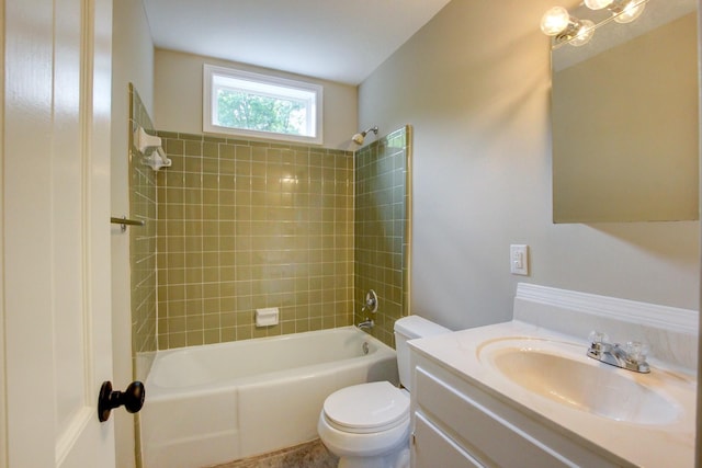339 Thompson Ln, Clarksville, TN 37040 - bathroom with toilet,  shower combination, and vanity
