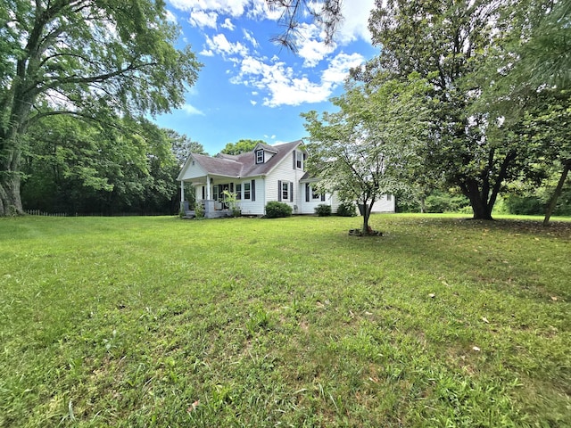 118 Bone Cave Rd, Rock Island, TN 38581 - view of front of house featuring a front yard and covered porch