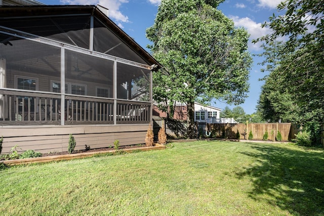 909 Miranda Pl, Franklin, TN 37067 - view of yard with a sunroom