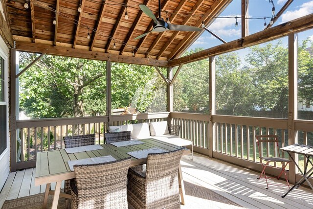 909 Miranda Pl, Franklin, TN 37067 - deck with ceiling fan