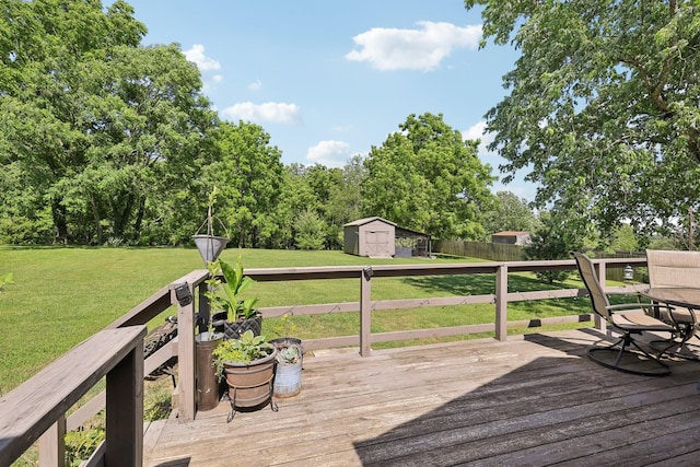 2277 Belotes Ferry Rd, Lebanon, TN 37087 - deck with a shed and an outbuilding