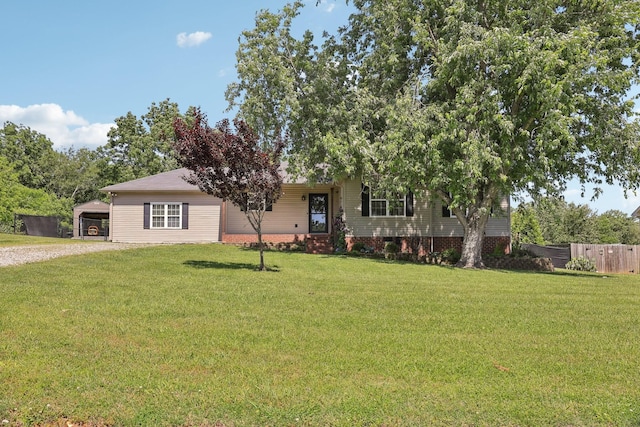 2277 Belotes Ferry Rd, Lebanon, TN 37087 - view of front facade with gravel driveway