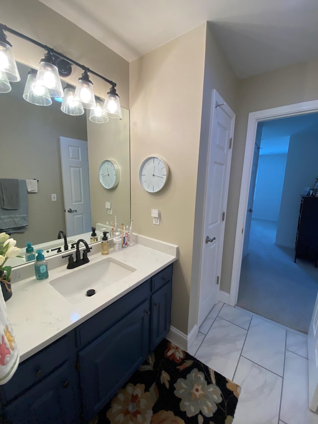 415 Ashley Ln, Kingston Springs, TN 37082 - bathroom featuring vanity and baseboards