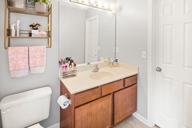 1011 Wolves Den Pl, Murfreesboro, TN 37128 - half bathroom with vanity and tile patterned floors