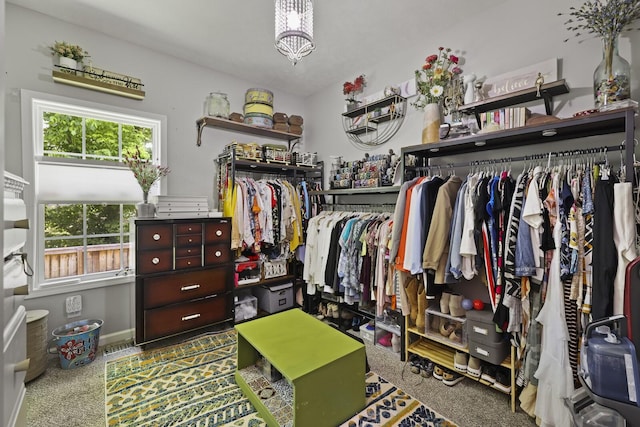 103 Lockhart St, Dickson, TN 37055 - walk in closet with a chandelier