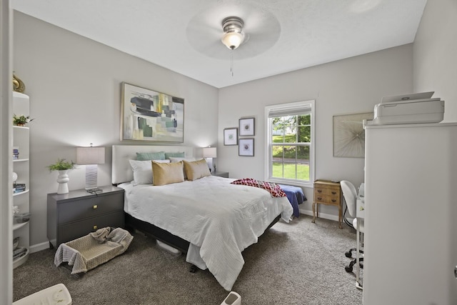 103 Lockhart St, Dickson, TN 37055 - carpeted bedroom with baseboards and ceiling fan