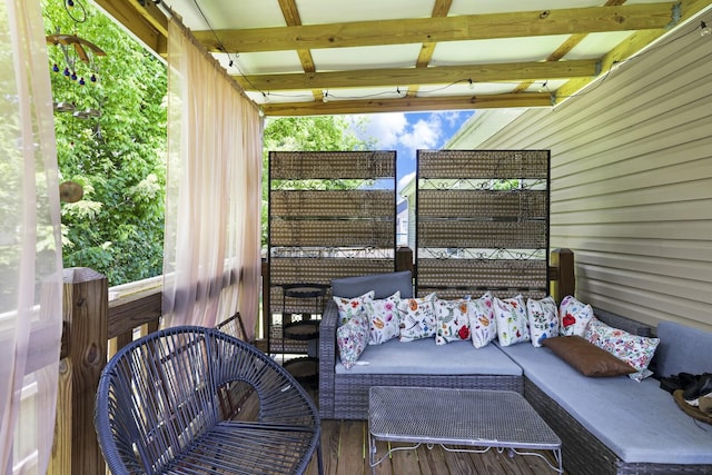 103 Lockhart St, Dickson, TN 37055 - wooden terrace with an outdoor hangout area
