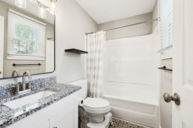 176 Morningside Dr, La Vergne, TN 37086 - bathroom with toilet, shower / bathtub combination with curtain, and vanity