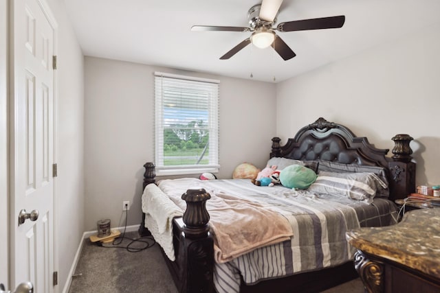176 Morningside Dr, La Vergne, TN 37086 - carpeted bedroom featuring baseboards and a ceiling fan