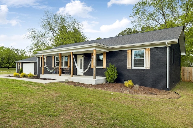 176 Morningside Dr, La Vergne, TN 37086 - ranch-style house featuring covered porch and brick siding