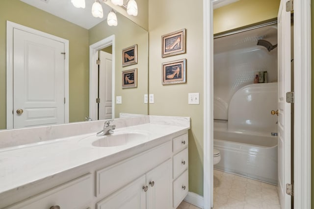 2305 Black Fox Ct, Murfreesboro, TN 37127 - full bath with vanity, toilet, and shower / tub combination