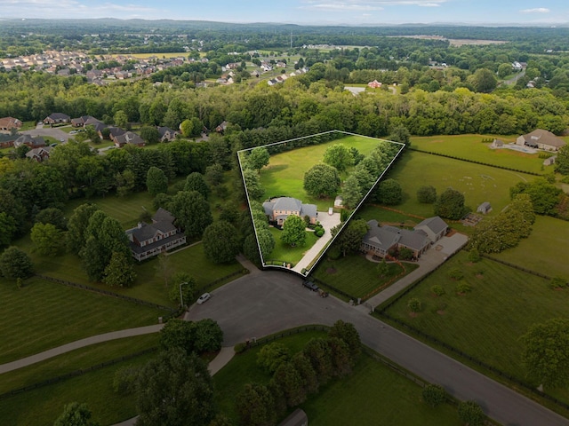 2305 Black Fox Ct, Murfreesboro, TN 37127 - aerial view of property's location featuring property parcel outlined