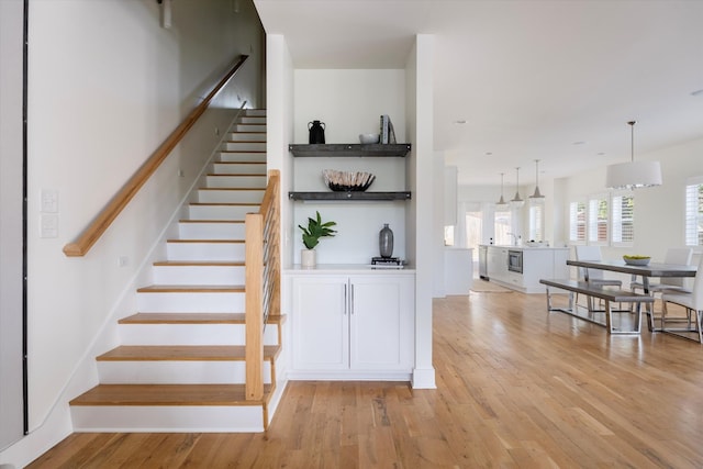 814A Horner Ave, Nashville, TN 37204 - staircase featuring wood finished floors