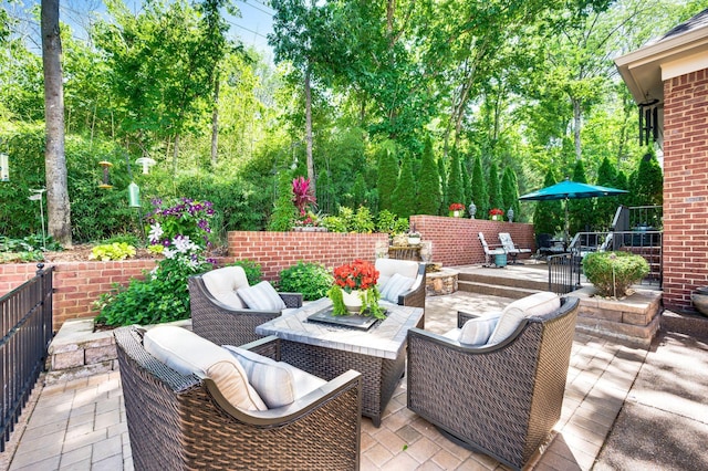 113 Abbeywood Dr, Nashville, TN 37215 - view of patio featuring outdoor lounge area