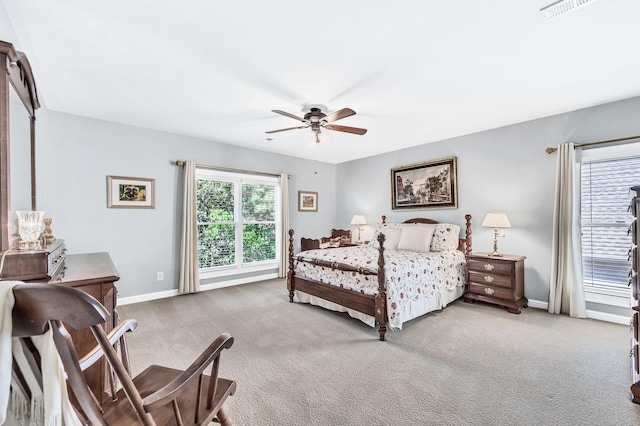 113 Abbeywood Dr, Nashville, TN 37215 - carpeted bedroom featuring baseboards and ceiling fan