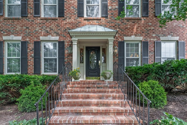 55 Revere Park, Nashville, TN 37205 - doorway to property with brick siding