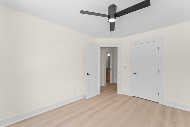 211 Porter St Unit 211, Winchester, TN 37398 - unfurnished bedroom featuring light wood-style floors, baseboards, and ceiling fan