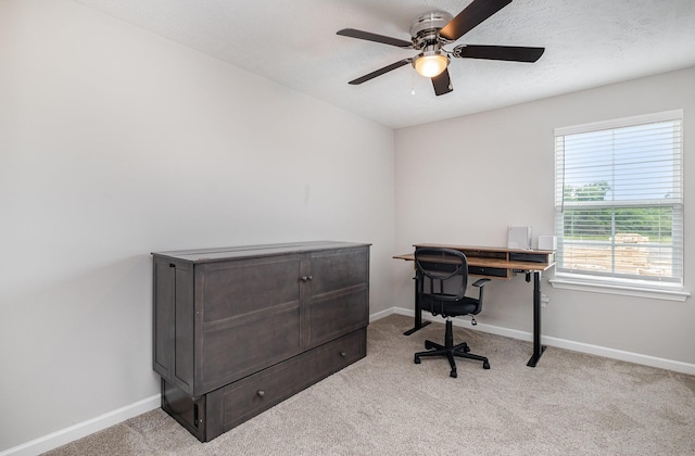 1840 Bethpage Dr, Murfreesboro, TN 37127 - office space with baseboards, carpet floors, and ceiling fan