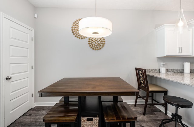 1840 Bethpage Dr, Murfreesboro, TN 37127 - dining room featuring dark wood-style flooring and baseboards