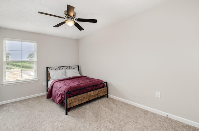 1840 Bethpage Dr, Murfreesboro, TN 37127 - bedroom with baseboards, carpet flooring, and a ceiling fan