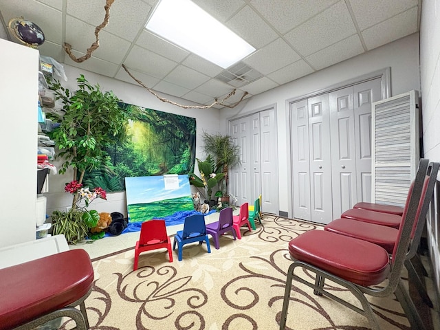 110 Hankins Rd, Hohenwald, TN 38462 - interior space featuring a drop ceiling