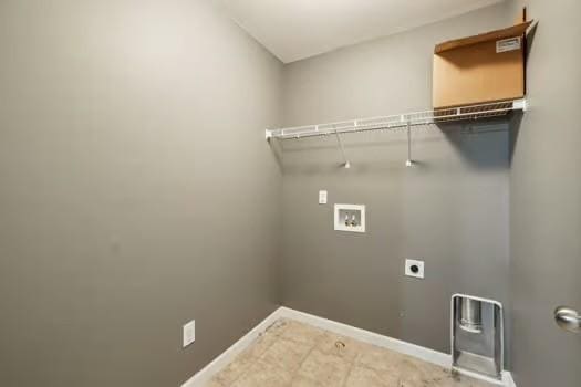 1470 Old Stone Rd, Lebanon, TN 37087 - washroom with hookup for a washing machine, baseboards, and electric dryer hookup