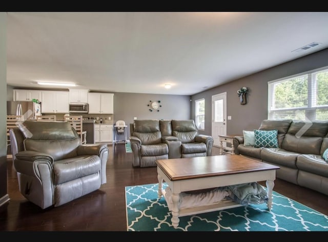 1470 Old Stone Rd, Lebanon, TN 37087 - living room featuring dark wood-style flooring