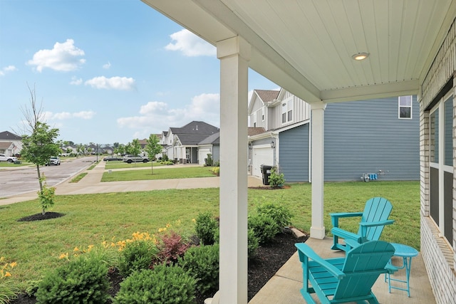 3706 Bonnie Blue Ct, Rockvale, TN 37153 - view of patio / terrace featuring a residential view