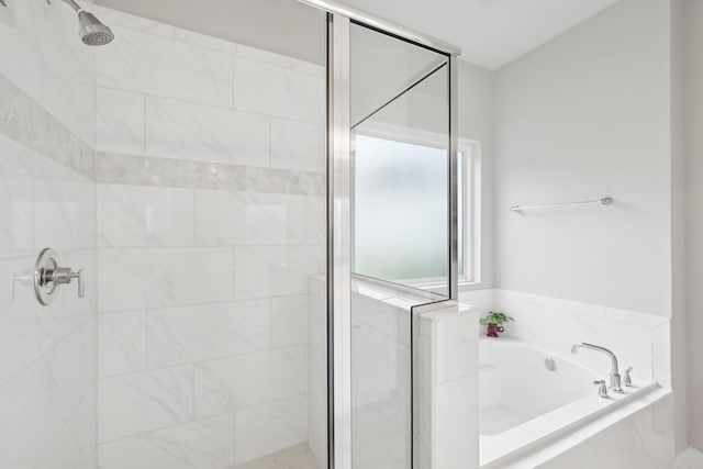 3706 Bonnie Blue Ct, Rockvale, TN 37153 - bathroom with a stall shower and a garden tub