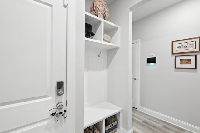 3706 Bonnie Blue Ct, Rockvale, TN 37153 - mudroom featuring light wood finished floors and baseboards