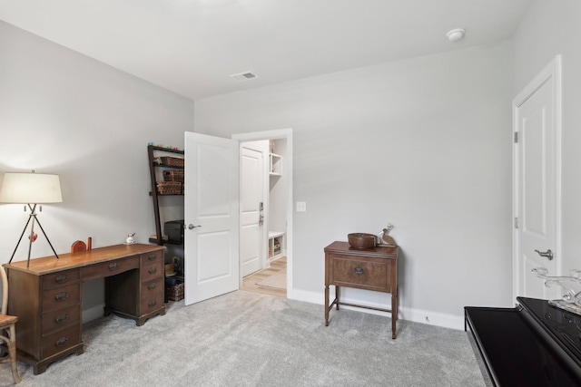 3706 Bonnie Blue Ct, Rockvale, TN 37153 - office area with light carpet and baseboards