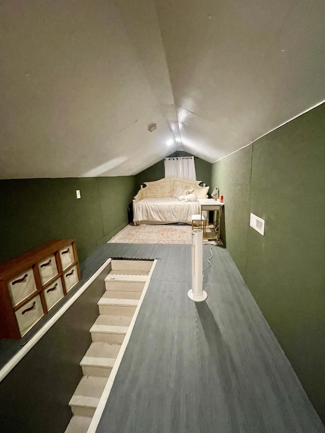 233 Shelton Dr, Saint Joseph, TN 38481 - unfurnished bedroom with lofted ceiling