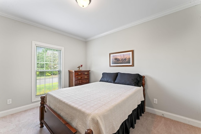 551 Bethany Cir, Murfreesboro, TN 37128 - bedroom with light carpet, baseboards, and ornamental molding