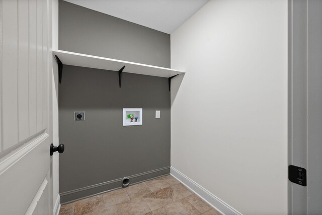 1021 Charles Thomas Dr, Clarksville, TN 37042 - laundry area with hookup for a washing machine, hookup for an electric dryer, and baseboards