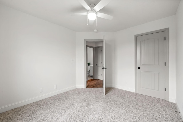 1021 Charles Thomas Dr, Clarksville, TN 37042 - unfurnished bedroom featuring carpet flooring, baseboards, and ceiling fan