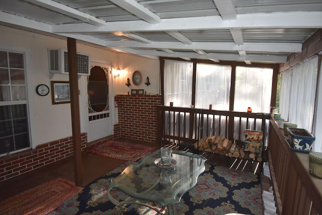 131 Scott Rd, Harriman, TN 37748 - living area featuring beam ceiling and wood finished floors
