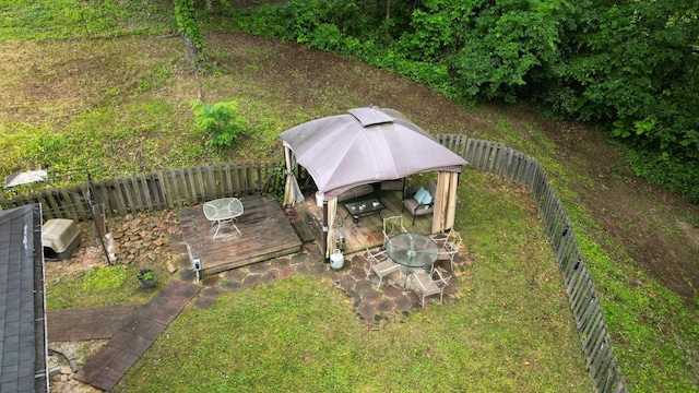 131 Scott Rd, Harriman, TN 37748 - view of yard featuring a gazebo and a deck