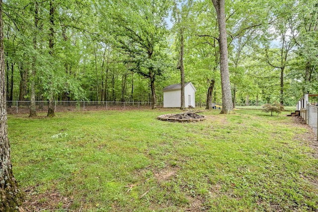 155 Deer Cir, Estill Springs, TN 37330 - view of yard with a storage shed and an outbuilding