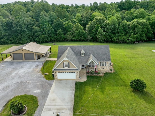 1383 Smith Chapel Rd, Shelbyville, TN 37160 - aerial view of property and surrounding area