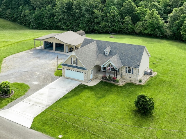 1383 Smith Chapel Rd, Shelbyville, TN 37160 - view from above of property featuring a forest