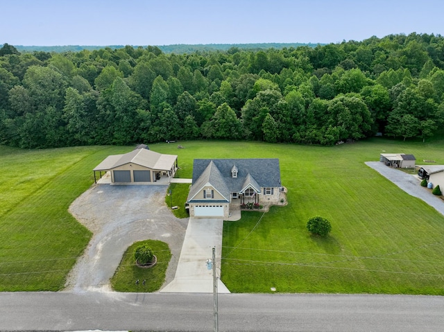 1383 Smith Chapel Rd, Shelbyville, TN 37160 - view of subject property featuring a heavily wooded area